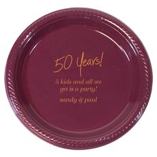 Fun 50 Years Plastic Plates
