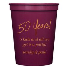 Fun 50 Years Stadium Cups