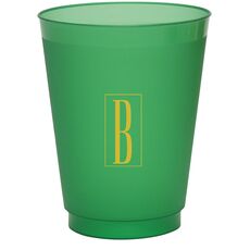 Contempo Monogram Colored Shatterproof Cups