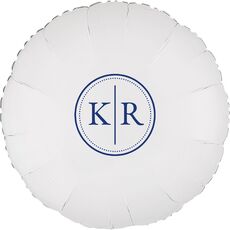 Dotted Circle Duogram Mylar Balloons