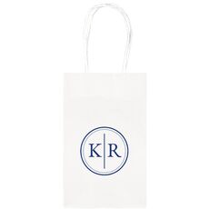 Dotted Circle Duogram Medium Twisted Handled Bags