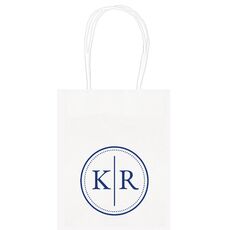 Dotted Circle Duogram Mini Twisted Handled Bags