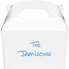 Studio Text Gable Favor Boxes