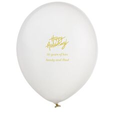 Fun Happy Anniversary Latex Balloons