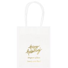 Fun Happy Anniversary Mini Twisted Handled Bags