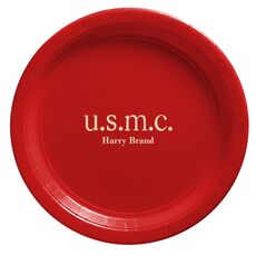 Big Word U.S.M.C. Paper Plates