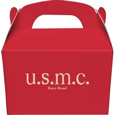 Big Word U.S.M.C. Gable Favor Boxes