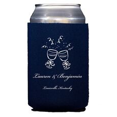 Toasting Wine Glasses Collapsible Huggers