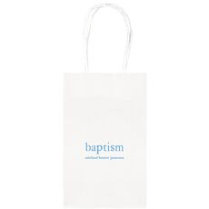 Big Word Baptism Medium Twisted Handled Bags