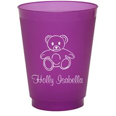 Little Teddy Bear Colored Shatterproof Cups
