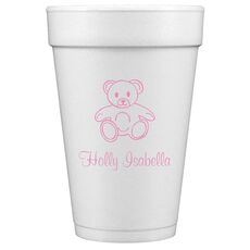 Little Teddy Bear Styrofoam Cups