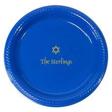 Little Star of David Plastic Plates