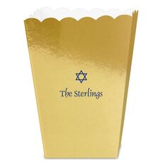 Little Star of David Mini Popcorn Boxes