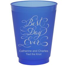Whimsy Best Day Ever Colored Shatterproof Cups