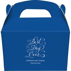Whimsy Best Day Ever Gable Favor Boxes