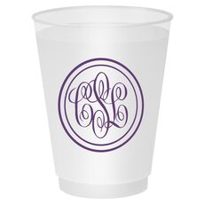 Double Circle Monogram Shatterproof Cups