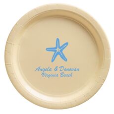 Royal Starfish Paper Plates