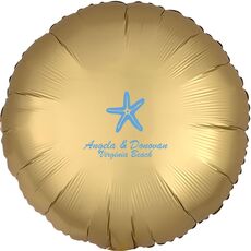 Royal Starfish Mylar Balloons