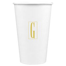Contempo Monogram Paper Coffee Cups