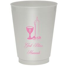 Chalice and Candle Colored Shatterproof Cups