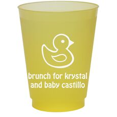 Rubber Ducky Colored Shatterproof Cups