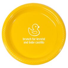 Rubber Ducky Plastic Plates