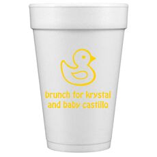 Rubber Ducky Styrofoam Cups