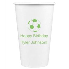 Soccer Ball Paper Coffee Cups