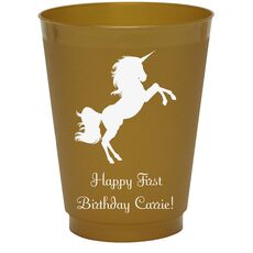 Unicorn Colored Shatterproof Cups
