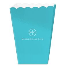 Circle Initials Mini Popcorn Boxes