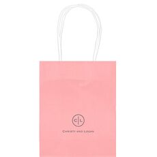 Circle Initials Mini Twisted Handled Bags