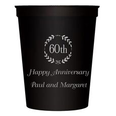 60th Wreath Stadium Cups
