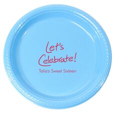 Fun Let's Celebrate Plastic Plates