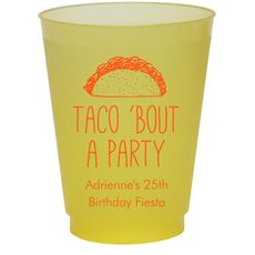 Taco Bout A Party Colored Shatterproof Cups