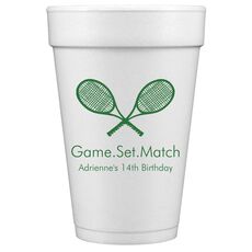 Tennis Styrofoam Cups