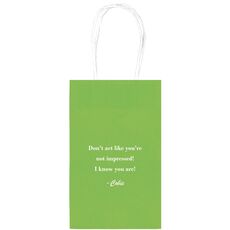 You Pick Your Text Medium Twisted Handled Bags