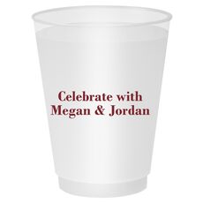 Basic Text of Your Choice Shatterproof Cups