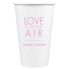 Love is in the Air Paper Coffee Cups