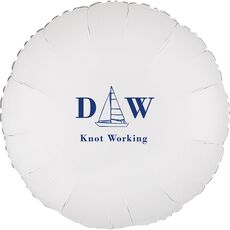 Sailboat Initials Mylar Balloons