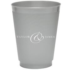 Elegant Ampersand Colored Shatterproof Cups