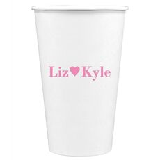 The Sweethearts Paper Coffee Cups