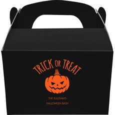 Trick or Treat Pumpkin Gable Favor Boxes