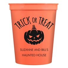 Trick or Treat Pumpkin Stadium Cups