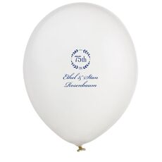 75th Wreath Latex Balloons