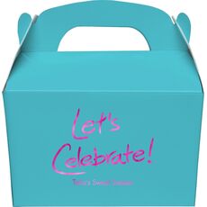 Fun Let's Celebrate Gable Favor Boxes