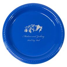 Scenic Mountains Plastic Plates