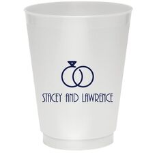 Modern Wedding Rings Colored Shatterproof Cups