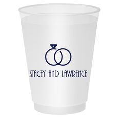 Modern Wedding Rings Shatterproof Cups