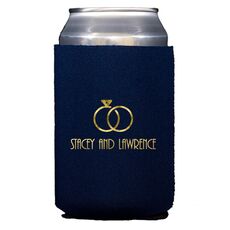 Modern Wedding Rings Collapsible Huggers