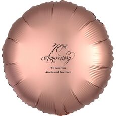 Elegant 70th Anniversary Mylar Balloons